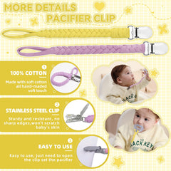 duludulu pacifier clip stainless-steel closeup durable and rust-resistant