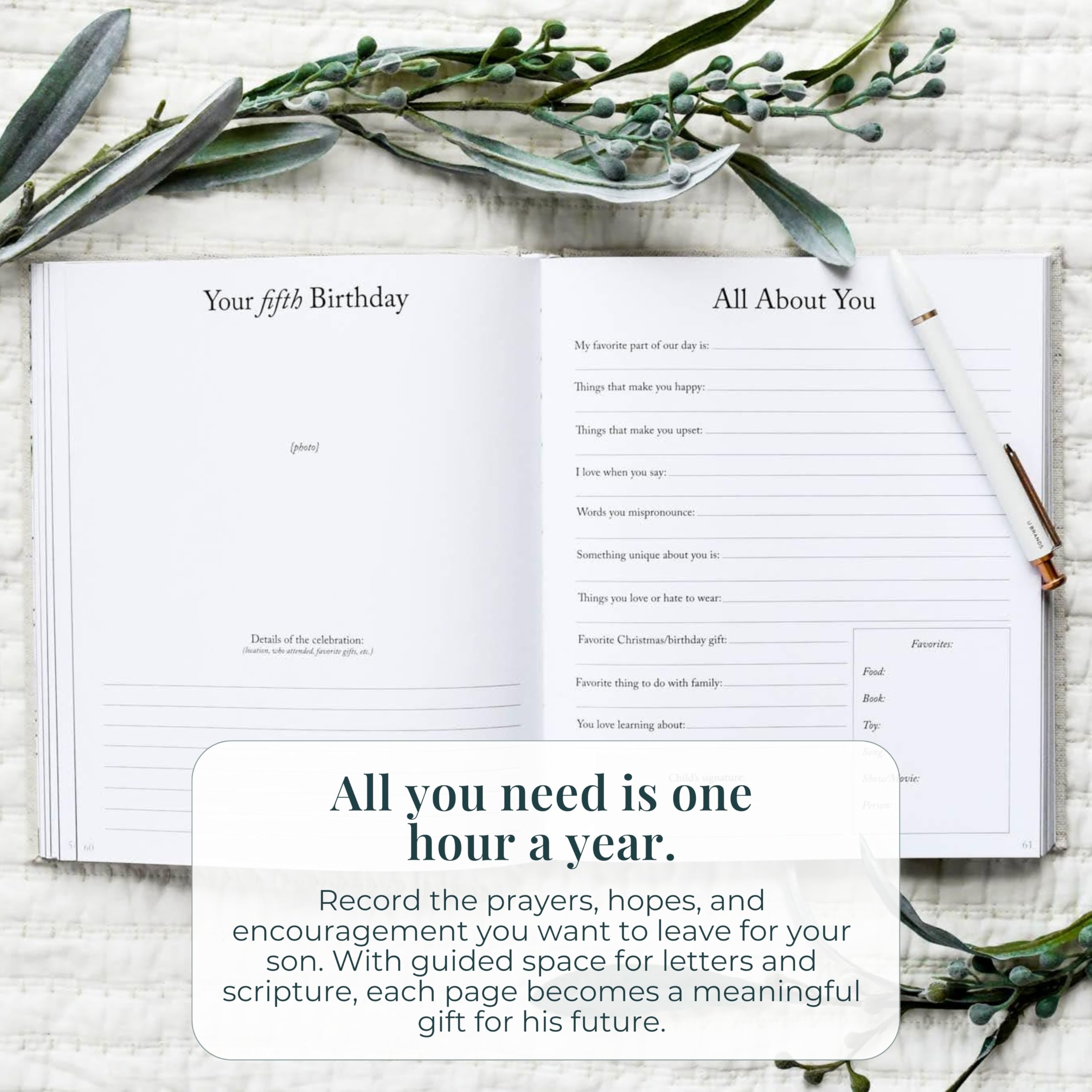 Duncan & Stone memory book paperback detail, bookshelf-ready keepsake and journal option.