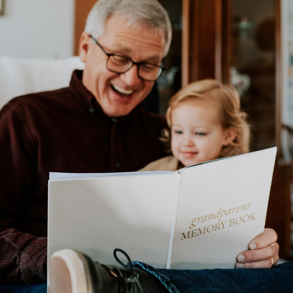 Duncan & Stone grandparent keepsake book makes a thoughtful gift for grandparents.