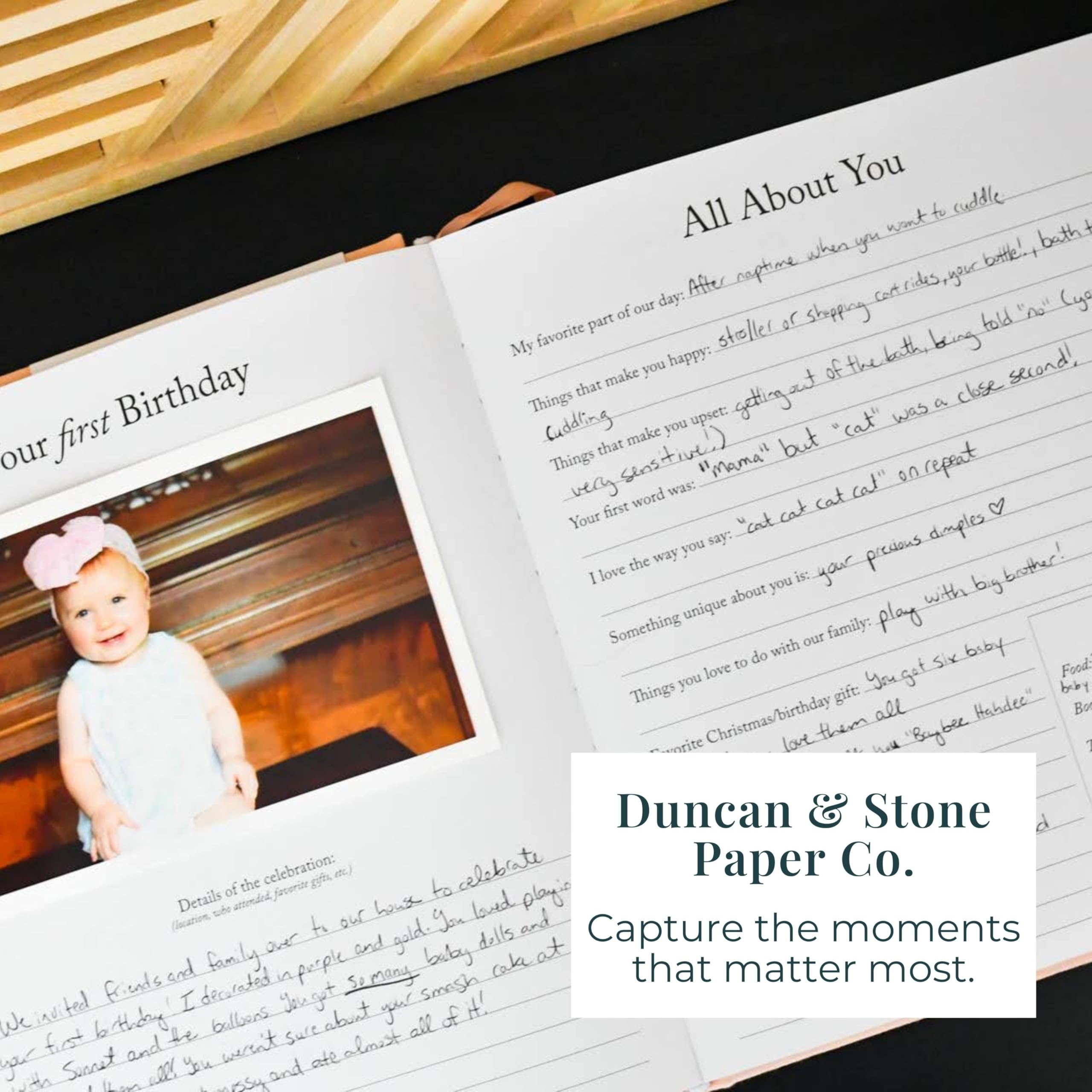 Wrapped in cellophane, Duncan & Stone Paper Co. journal is gift-ready.