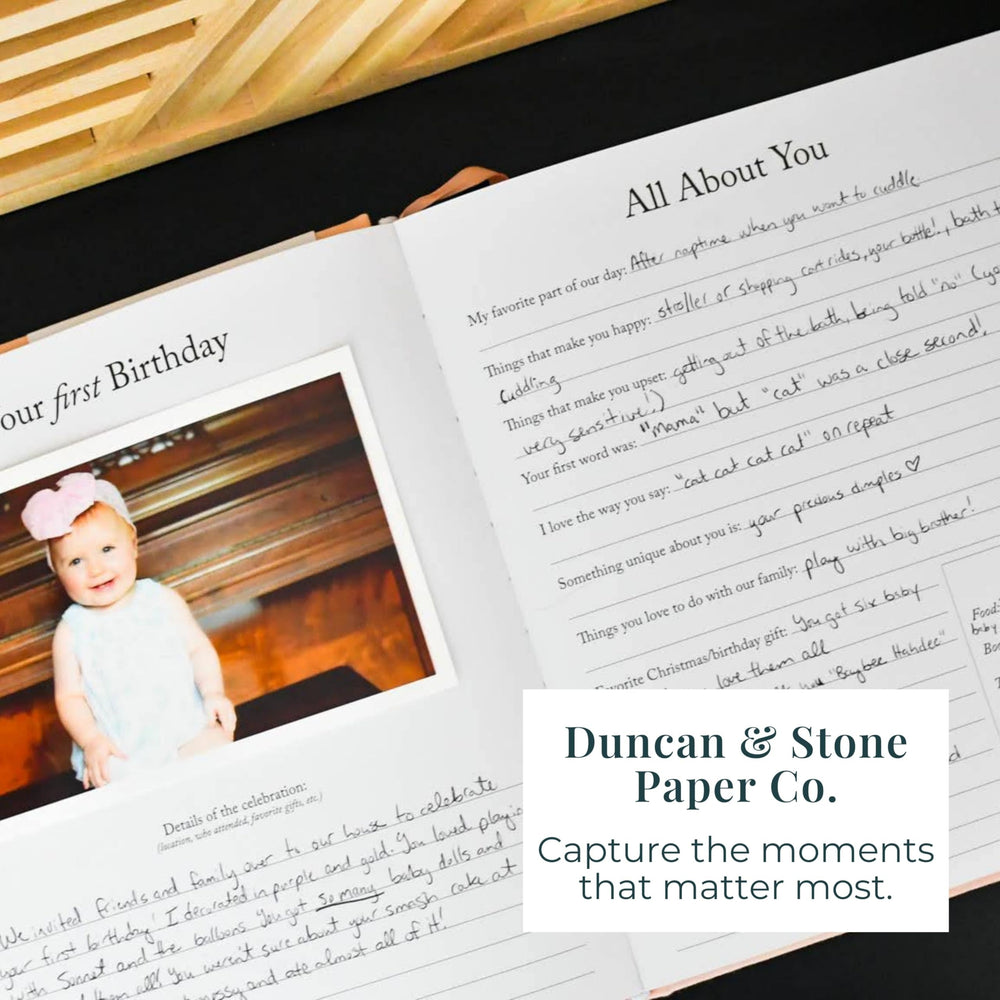 Wrapped in cellophane, Duncan & Stone Paper Co. journal is gift-ready.
