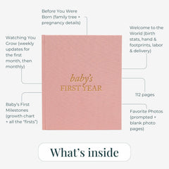 Duncan & Stone Paper Co layout preview showing milestone sections for easy journaling.