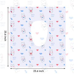Dunzoom pandas-pattern seat cover, kid-friendly design eases potty time