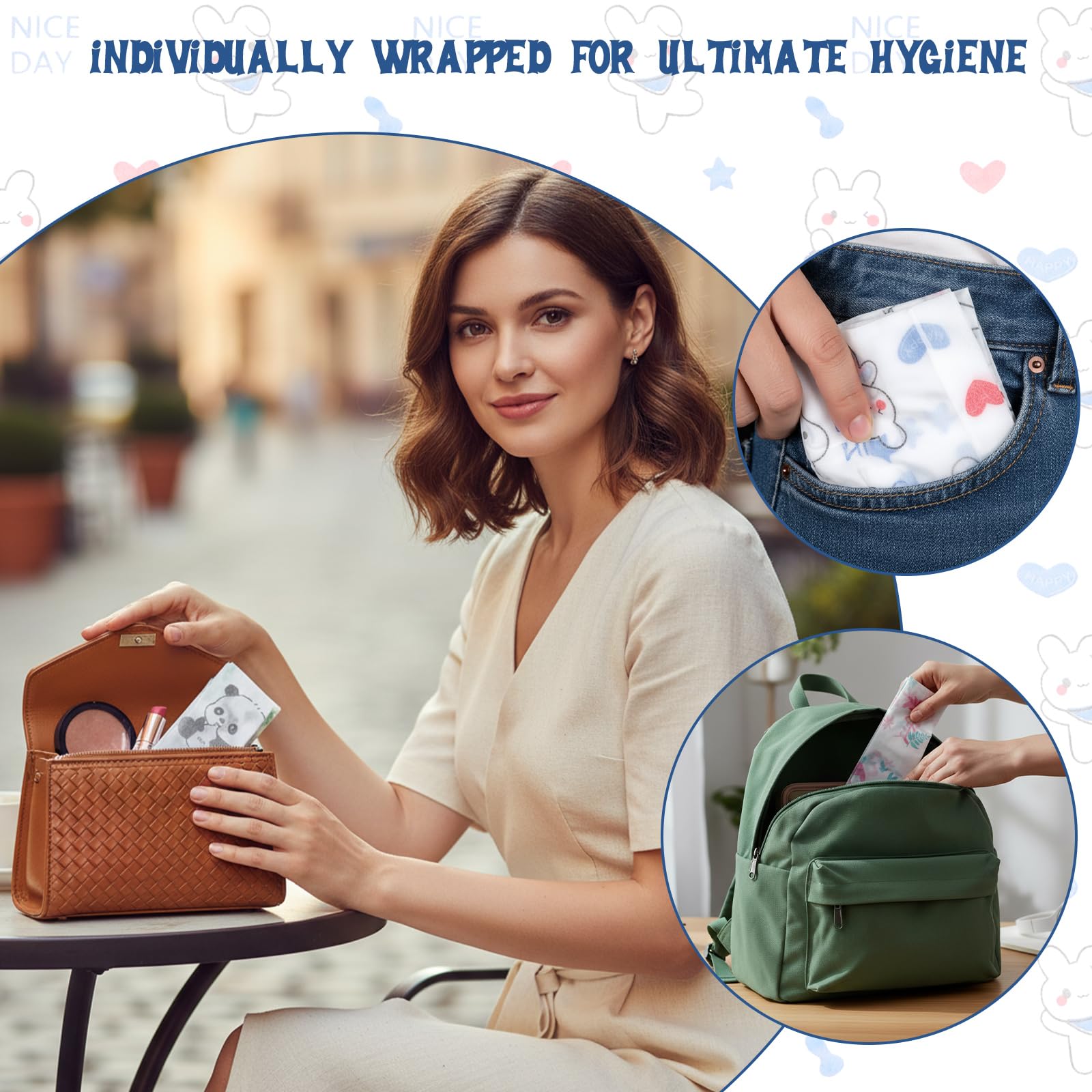 Dunzoom portable packaged toilet seat covers for travel and on-the-go hygiene