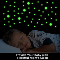 DUOFIRE domed dots glow elements create a dreamy night ambience for kids.