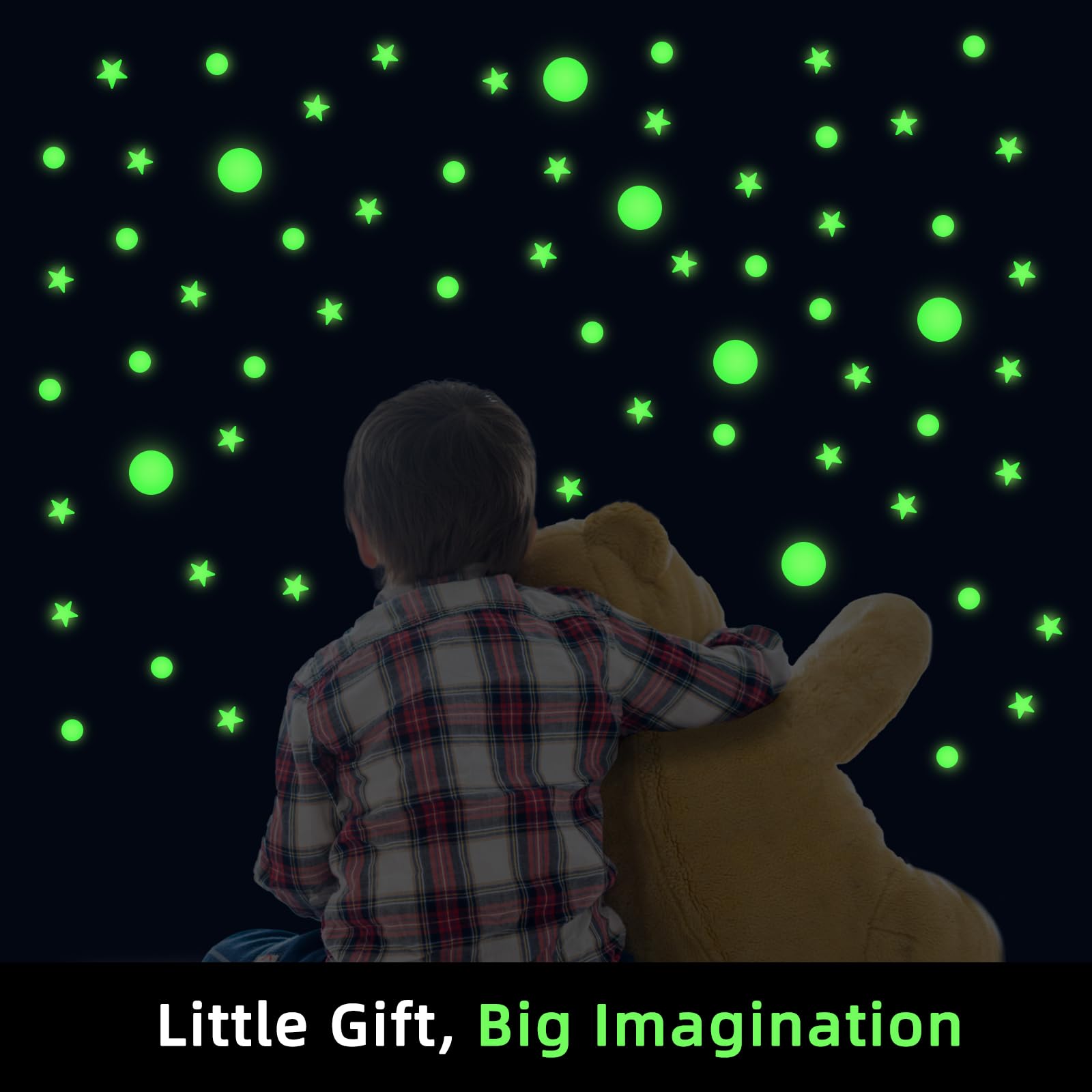 DUOFIRE kids room glow promotes a relaxed bedtime and gentle night light.