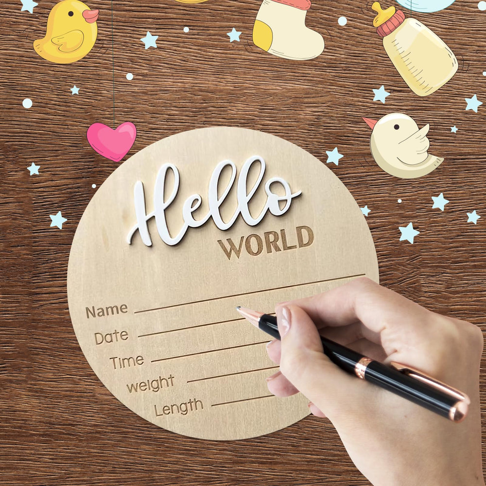 DUOJINSANXI sign easily personalized with your baby's name and birth data
