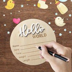 DUOJINSANXI sign easily personalized with your baby's name and birth data