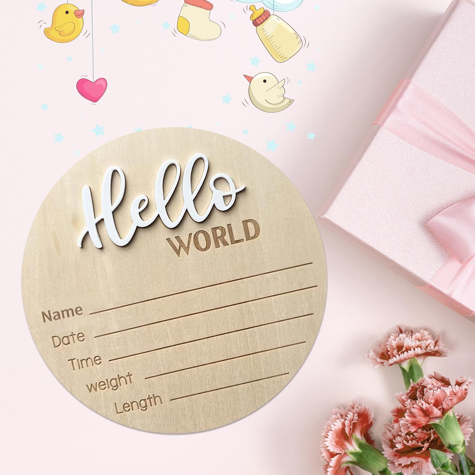 DUOJINSANXI baby sign as a newborn photo prop for precious memories