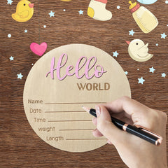 DUOJINSANXI baby nursery wall decor sign enhances room ambiance.