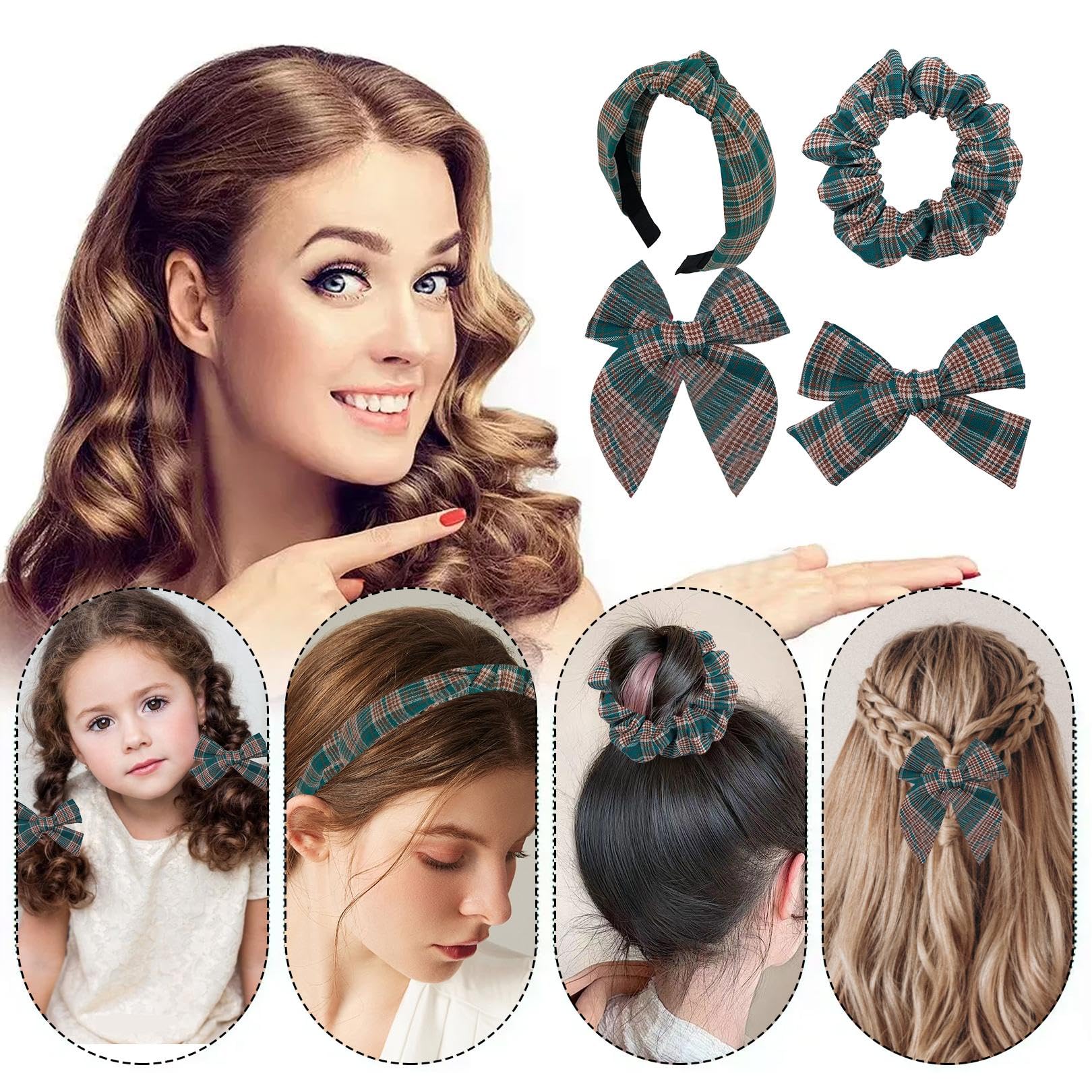 DUOJINSANXI basic hair bow versatile for ponytails and buns.