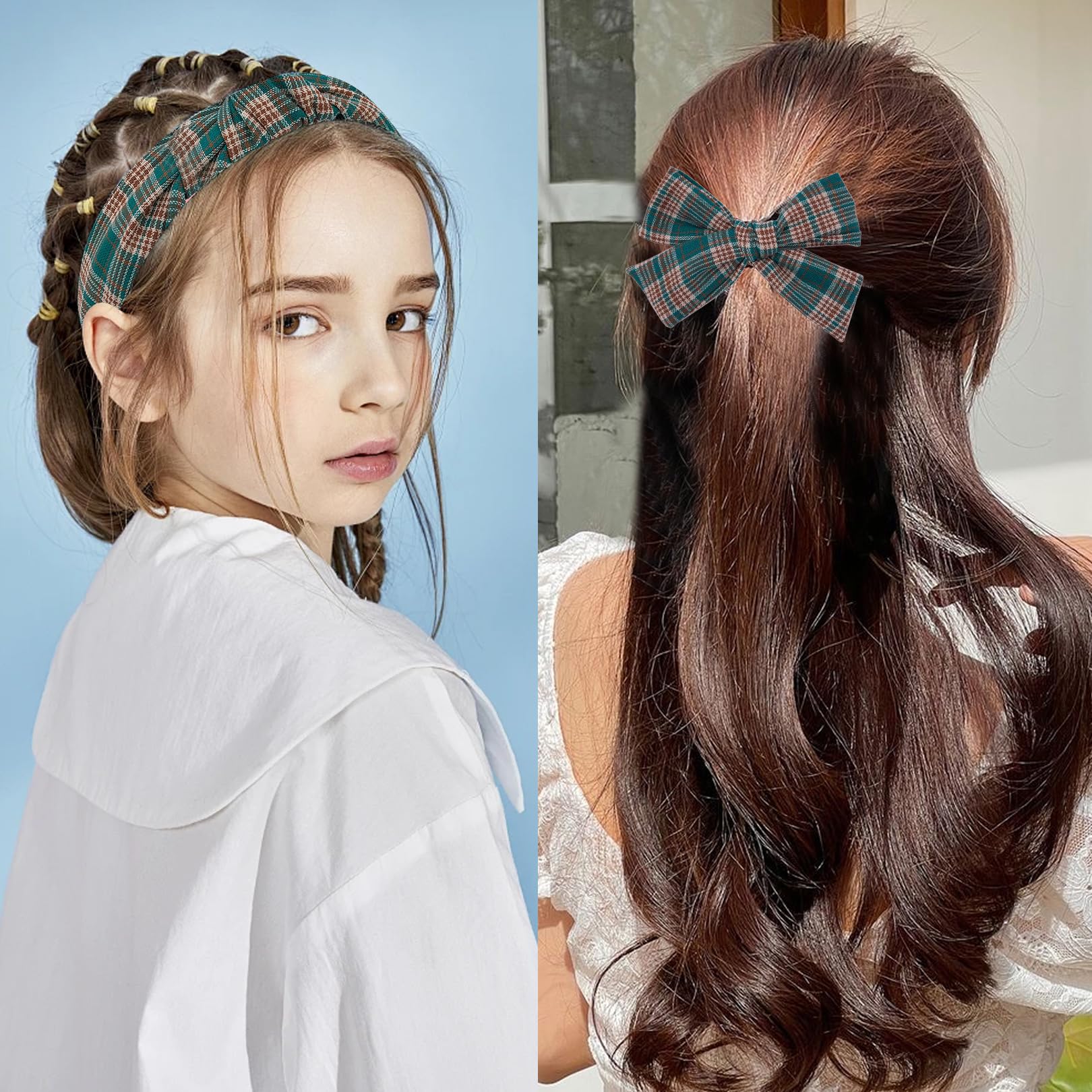 DUOJINSANXI basic hair bow complements multiple hairstyles.
