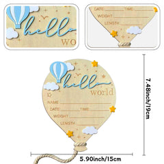 DUOJINSANXI birth sign with stars and 3D elements, ideal for keepsakes.