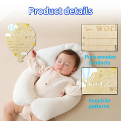 DUOJINSANXI engraved baby info spaces, quick personalization for keepsakes