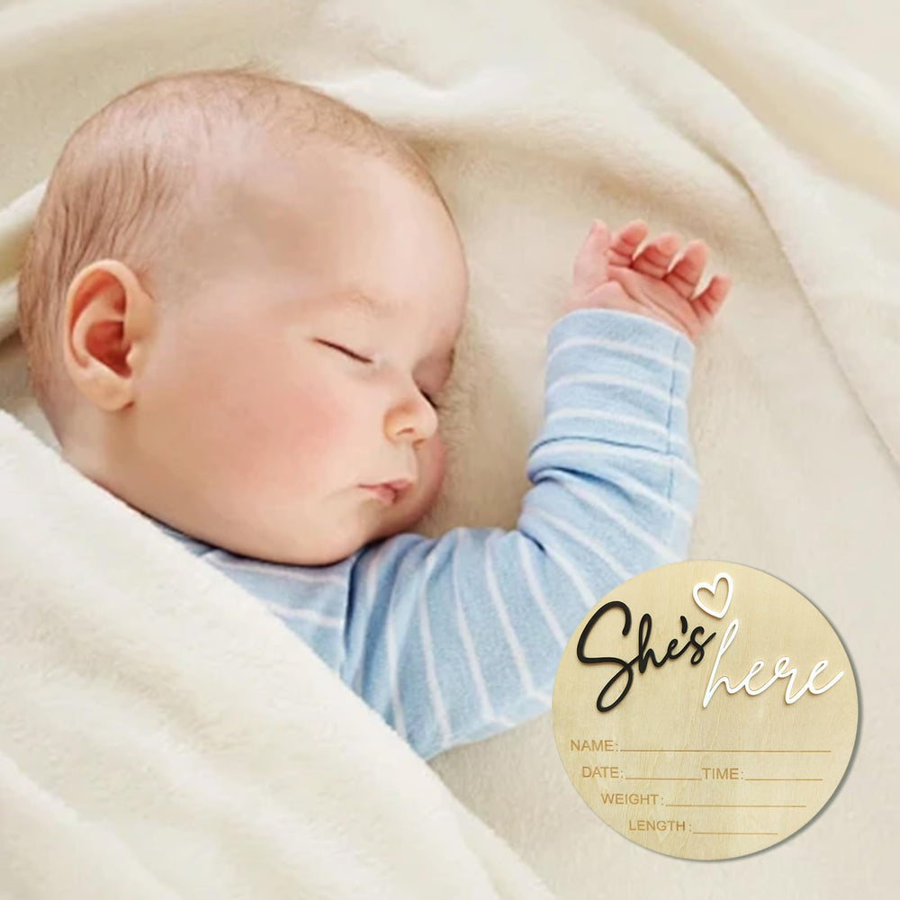 DUOJINSANXI gender reveal sign in black complements modern nurseries.
