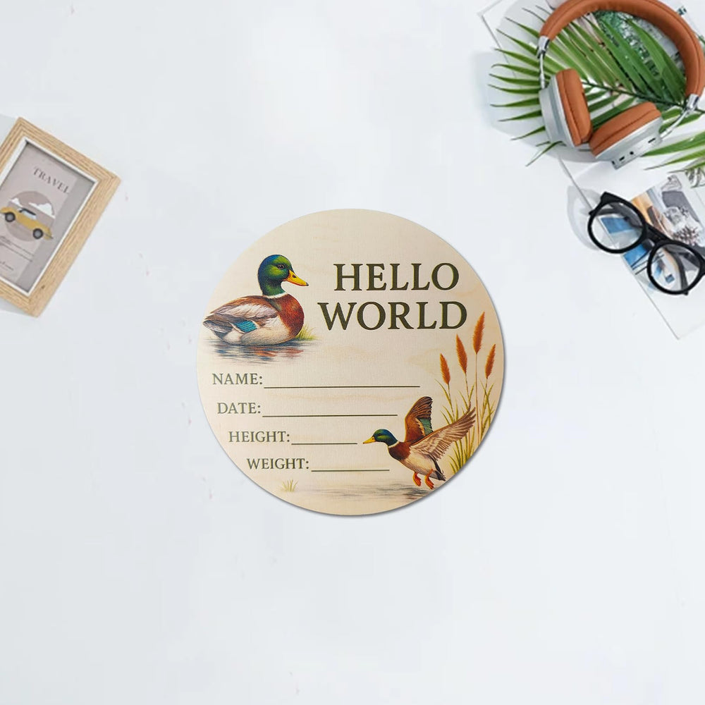DUOJINSANXI gift-ready baby sign suitable for baby showers and newborn announcements