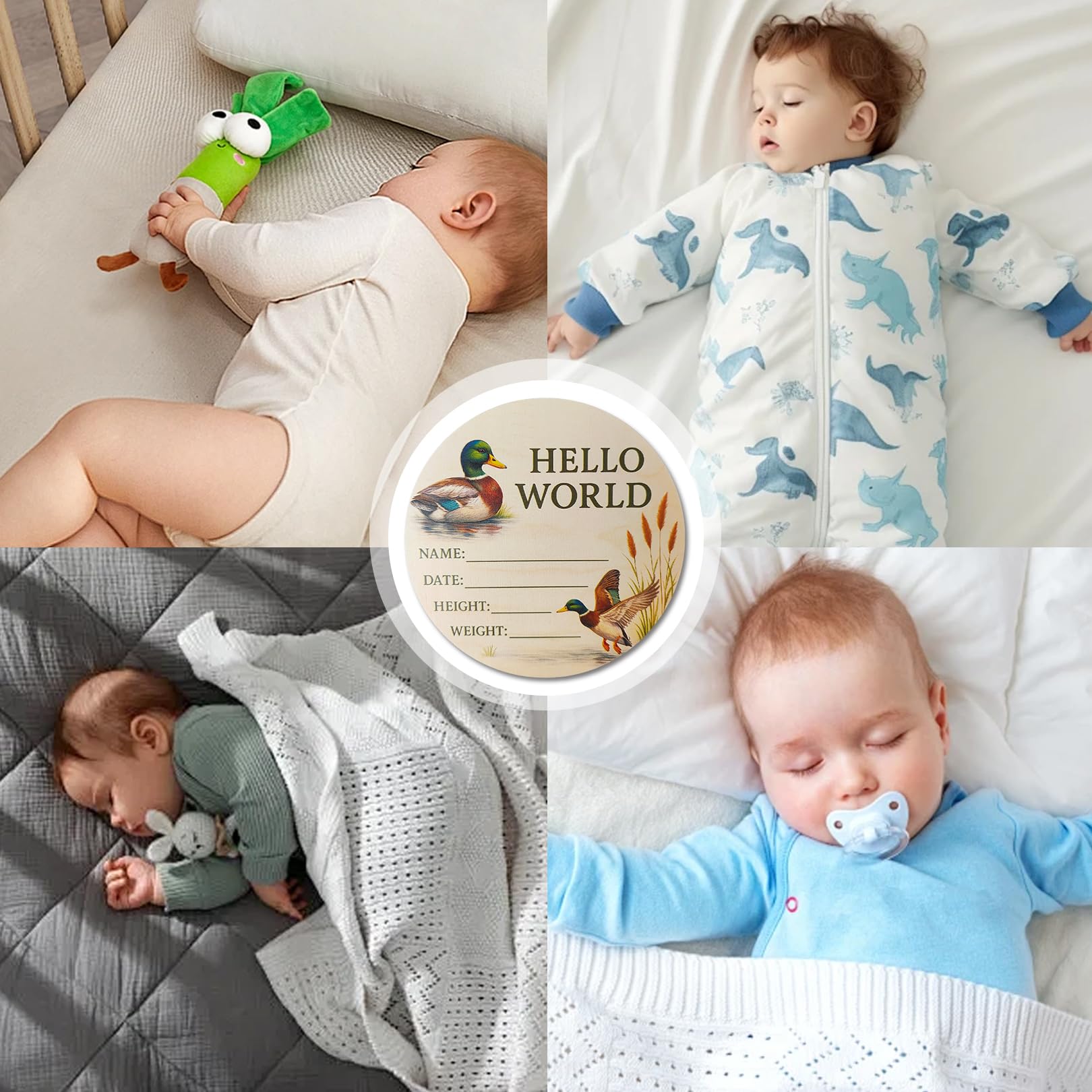 DUOJINSANXI hunting-theme nursery decor with mallard motif to evoke outdoor memories