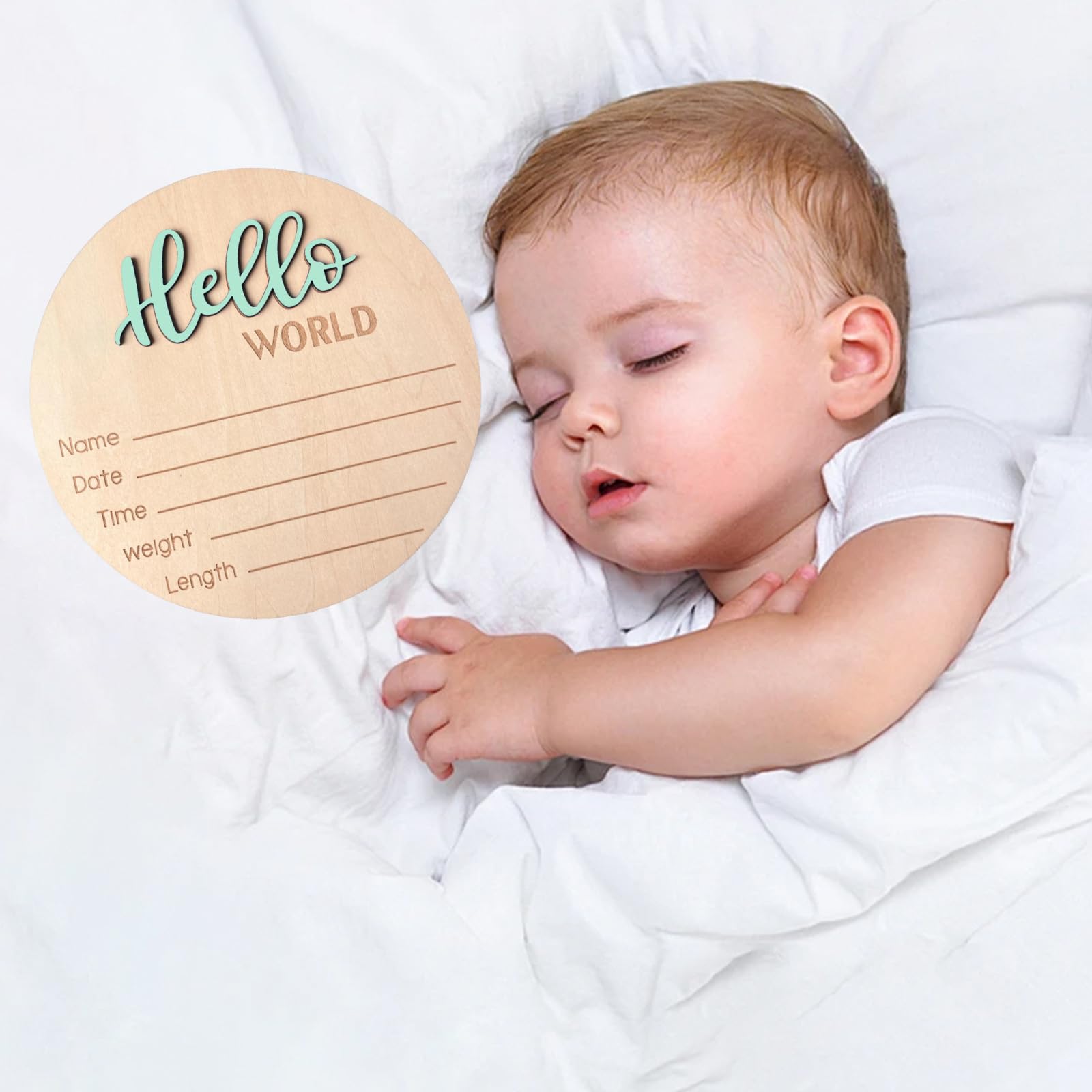 DUOJINSANXI Natural wood sign features smooth burr-free edges for lasting keepsakes