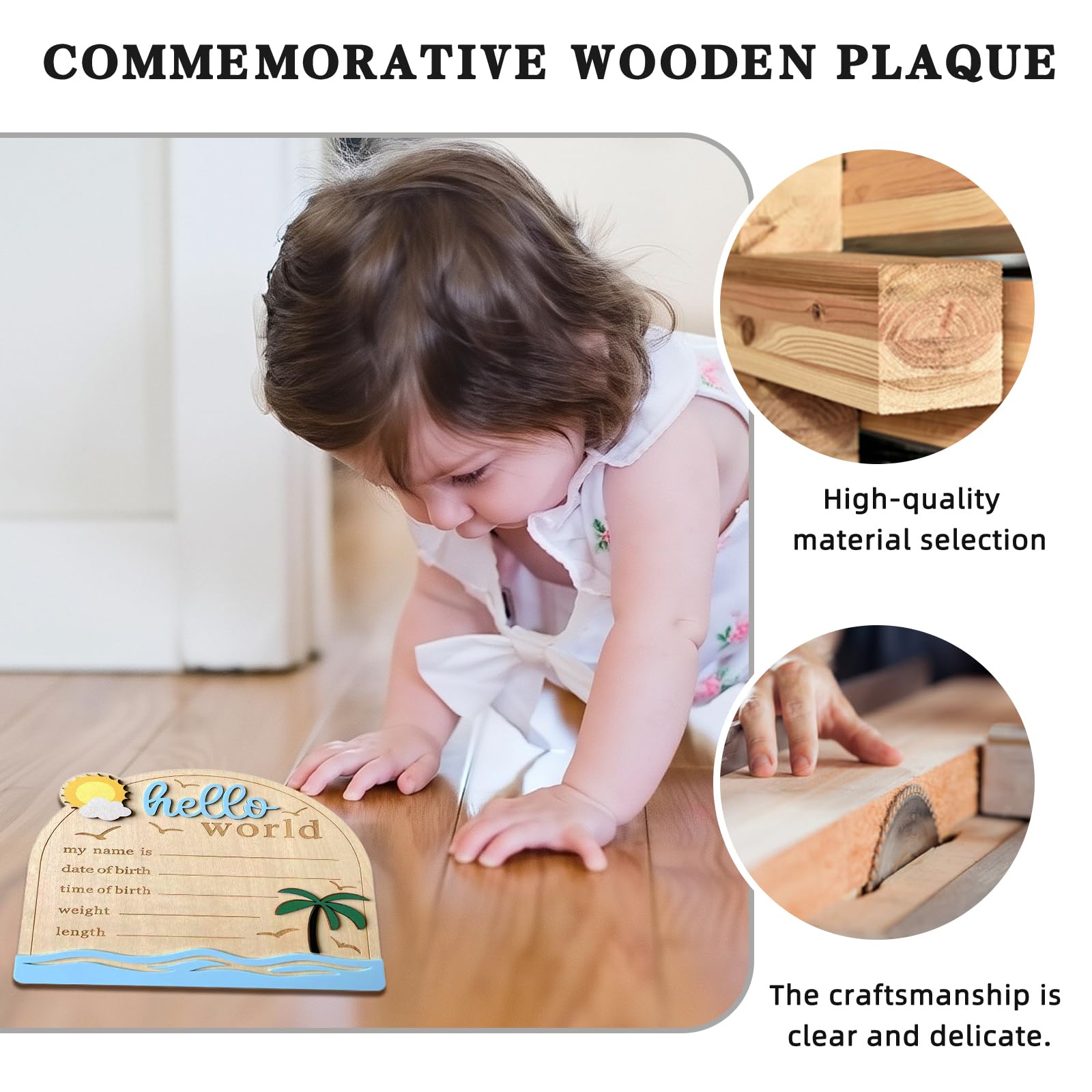 DUOJINSANXI Newborn Keepsake Gift Idea, thoughtful present for new parents.