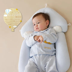 DUOJINSANXI newborn photo prop sign in wood, enhances milestone sessions