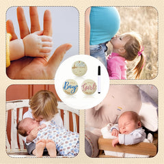 DUOJINSANXI newborn photo setup with signs for hospital or home shoots.