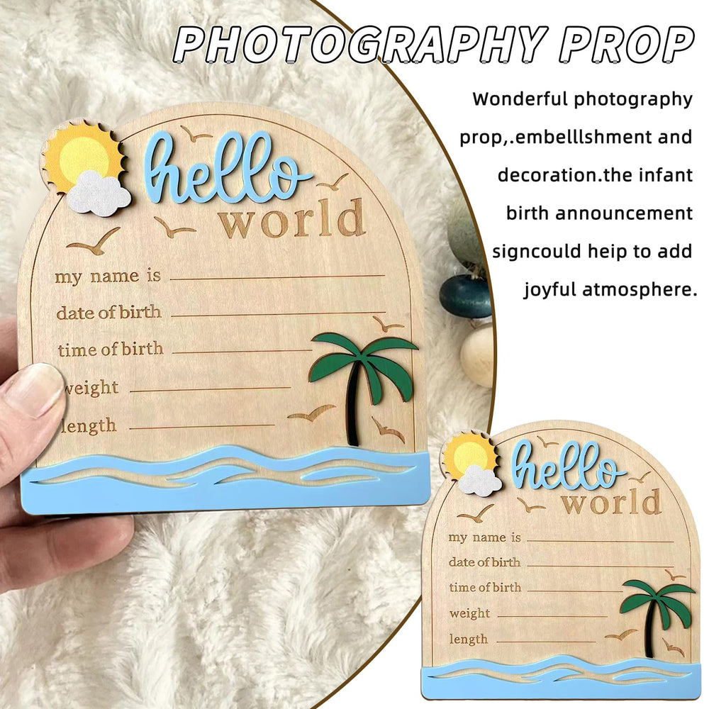DUOJINSANXI Sign for Nursery Decor, sturdy wood safe for baby spaces.
