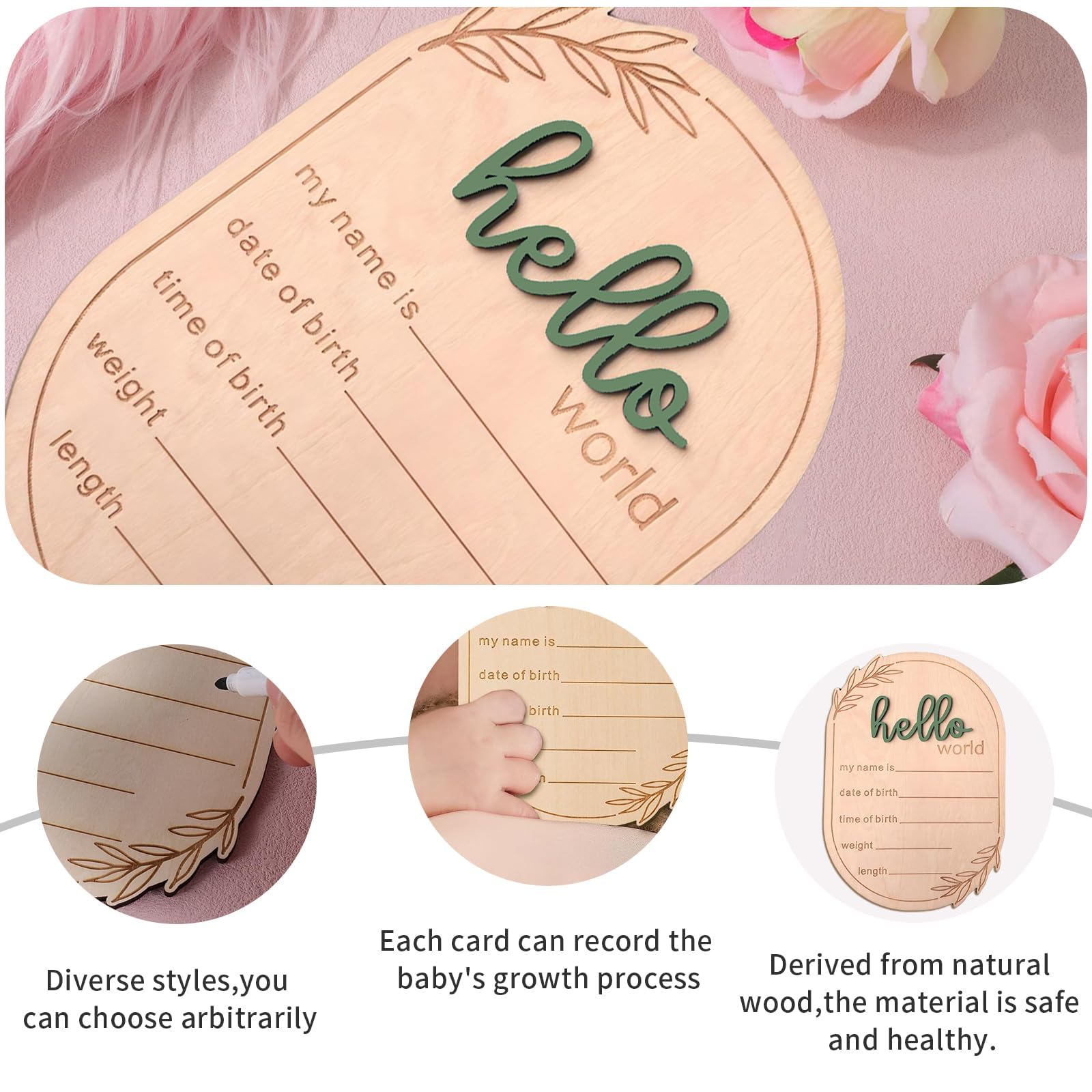 DUOJINSANXI wooden-sign smooth-finish-closeup highlights craftsmanship and durability