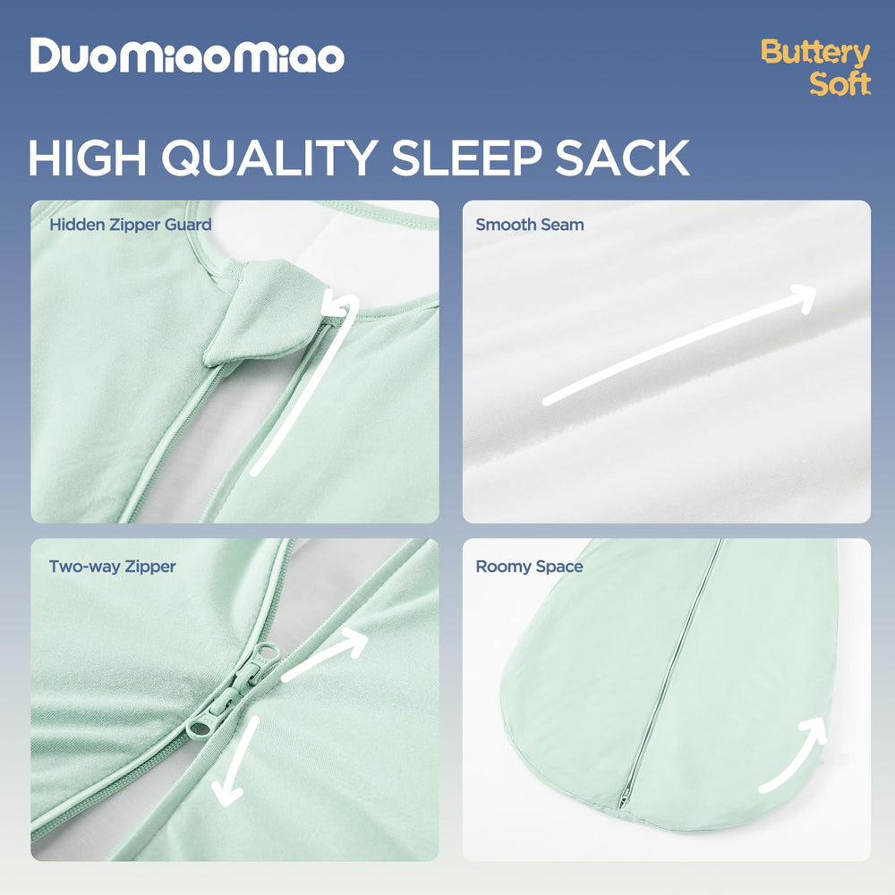 Duomiaomiao 1.0 TOG sleep sack adapts to seasons for versatile warmth.