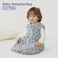 Duomiaomiao sleep sack back view highlighting roomy fit for baby movement.