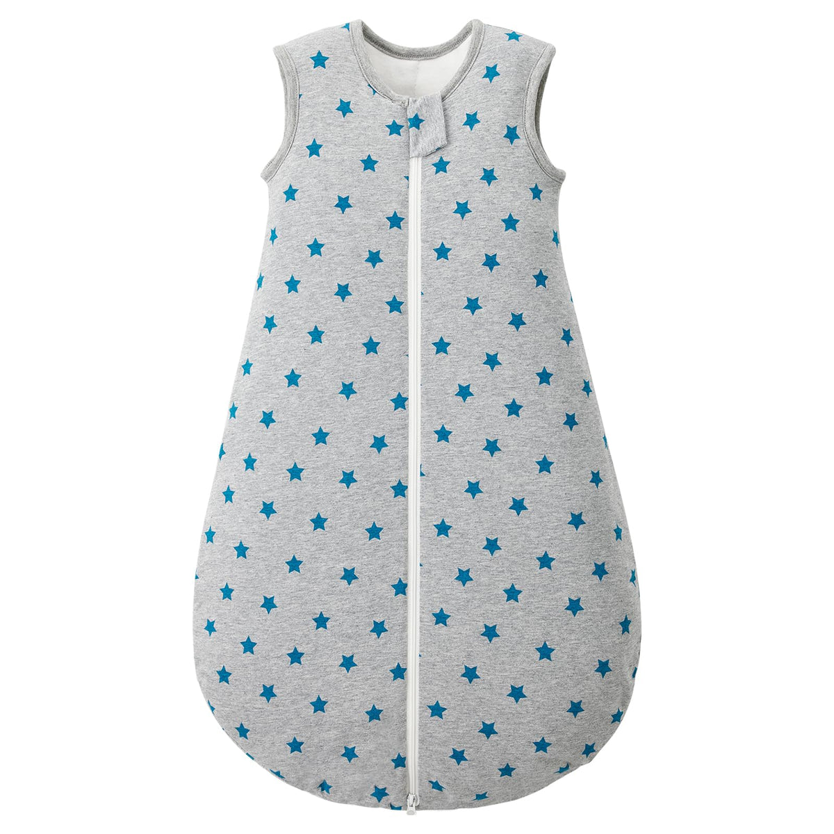 Duomiaomiao 2-5 tog sleep sack front view with plush outer fabric and cozy warmth.