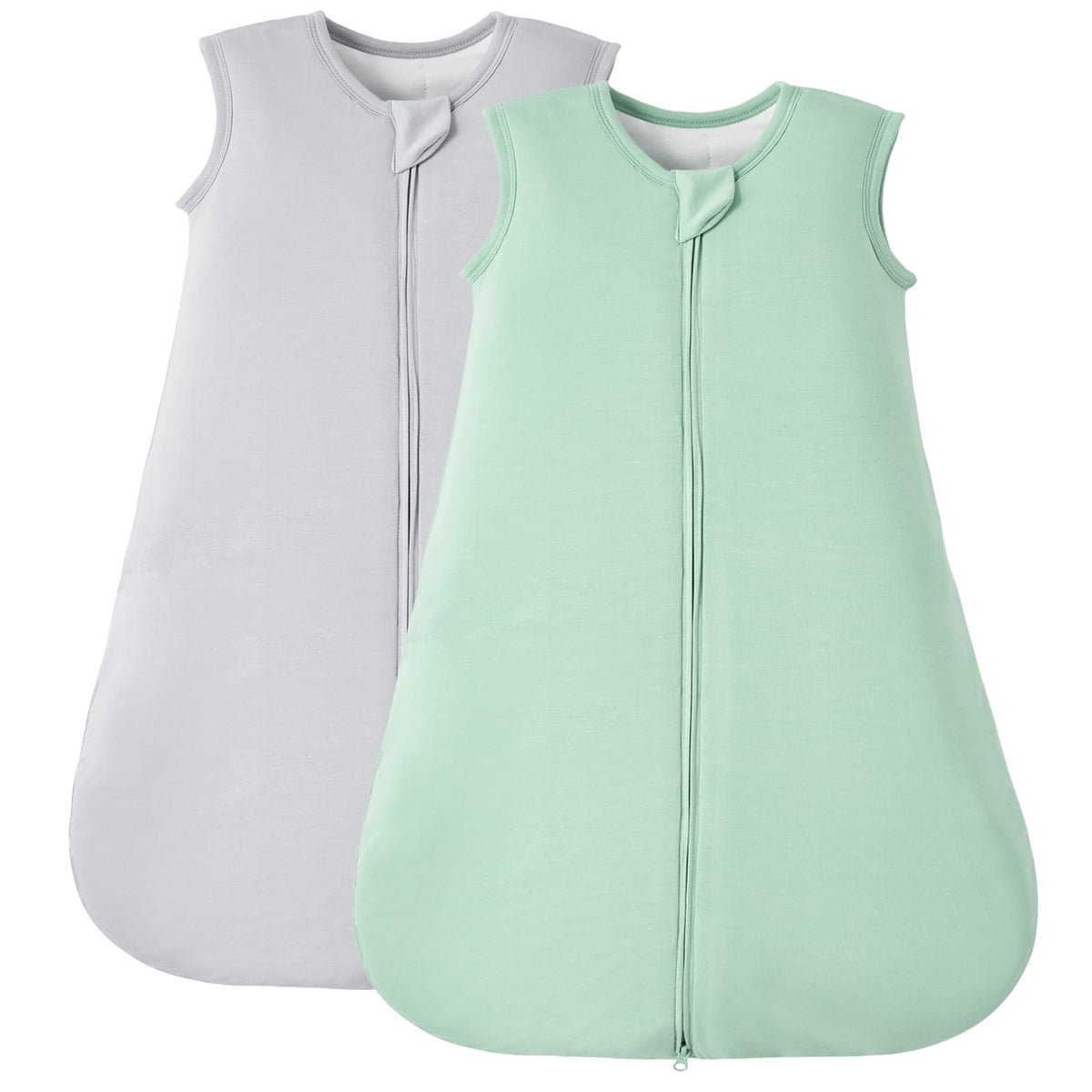 Duomiaomiao bamboo-rayon sleep sack fabric close-up shows butter-soft baby comfort.