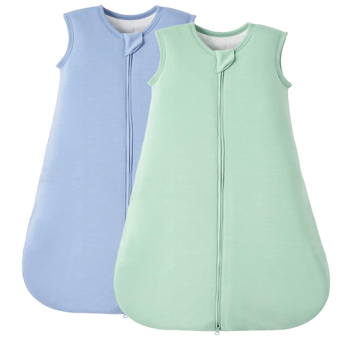 Duomiaomiao bamboo sleep sack fabric close-up shows soft, breathable rayon.