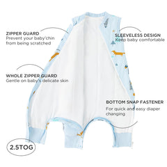 Duomiaomiao sleep sack with footed design supports active toddlers while resting comfortably.