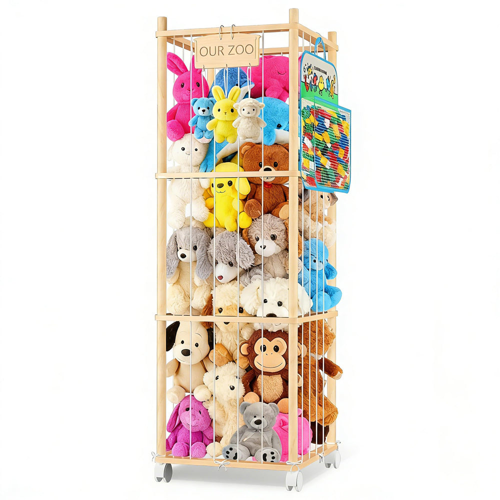 DUOQNY nursery-gift-playroom-idea combines storage, display, and play in one unit.