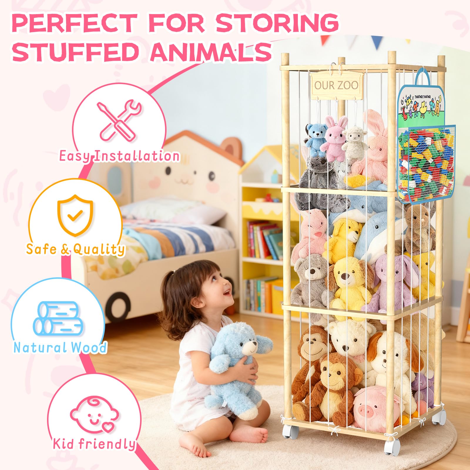 DUOQNY wooden-nameplate-diy-customization invites personalized plush displays.