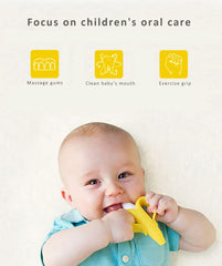 Dupad Story Banana Teether hygienic one-piece design reduces dirt