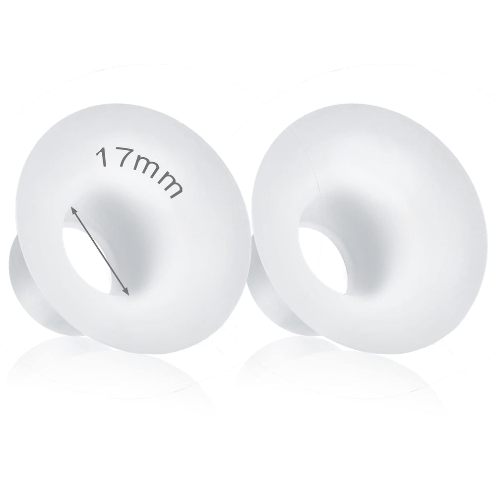 Durceler 17mm silicone flange insert pack for compatible shields provides a comfortable, customized fit.