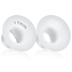 Durceler 17mm silicone flange insert pack for compatible shields provides a comfortable, customized fit.