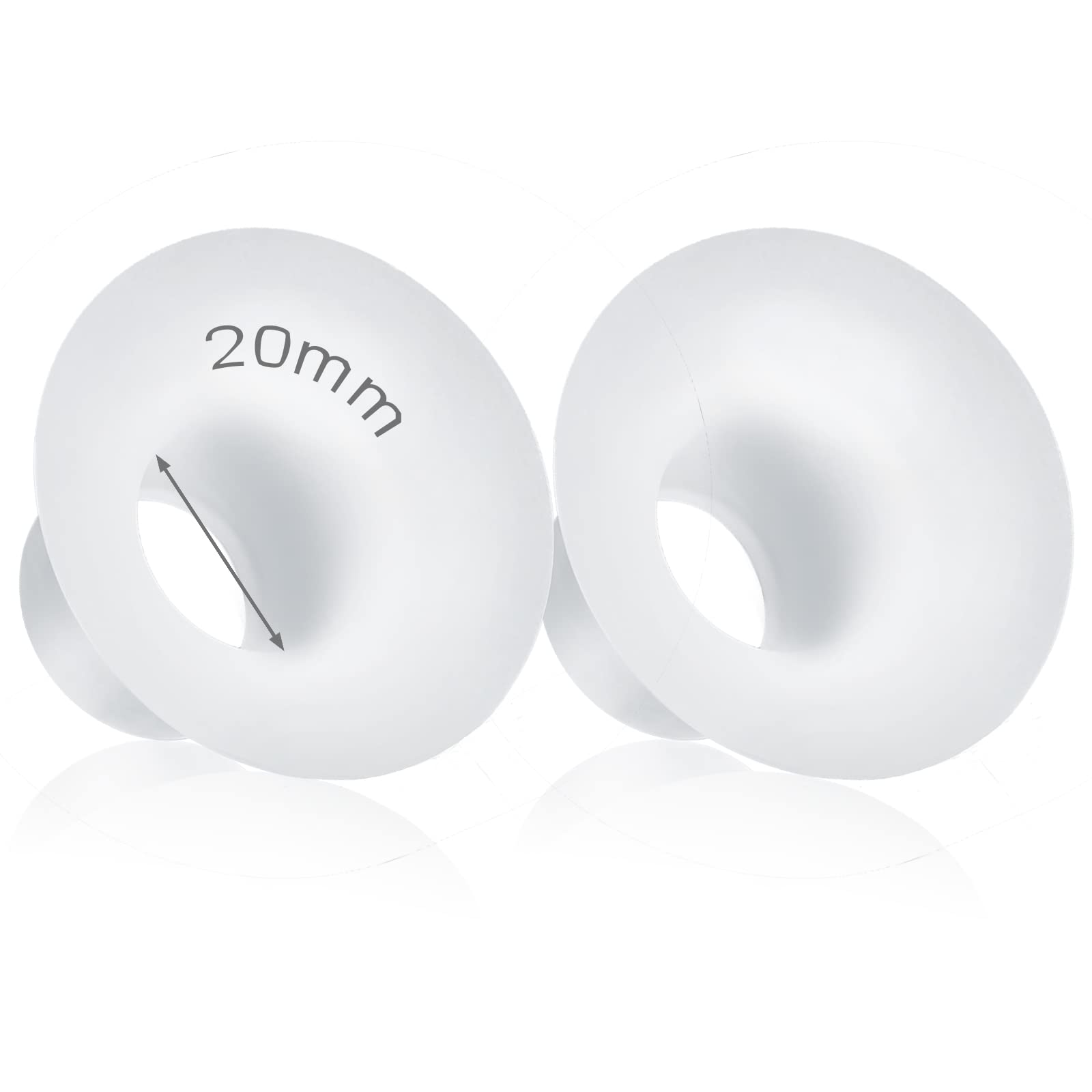 Durceler 20mm insert pack with shield shows improved fit and comfort for pumping.