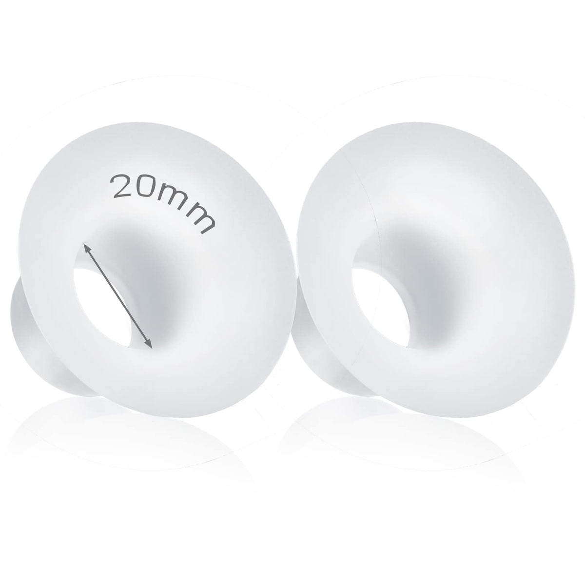 Durceler 20mm insert pack with shield shows improved fit and comfort for pumping.