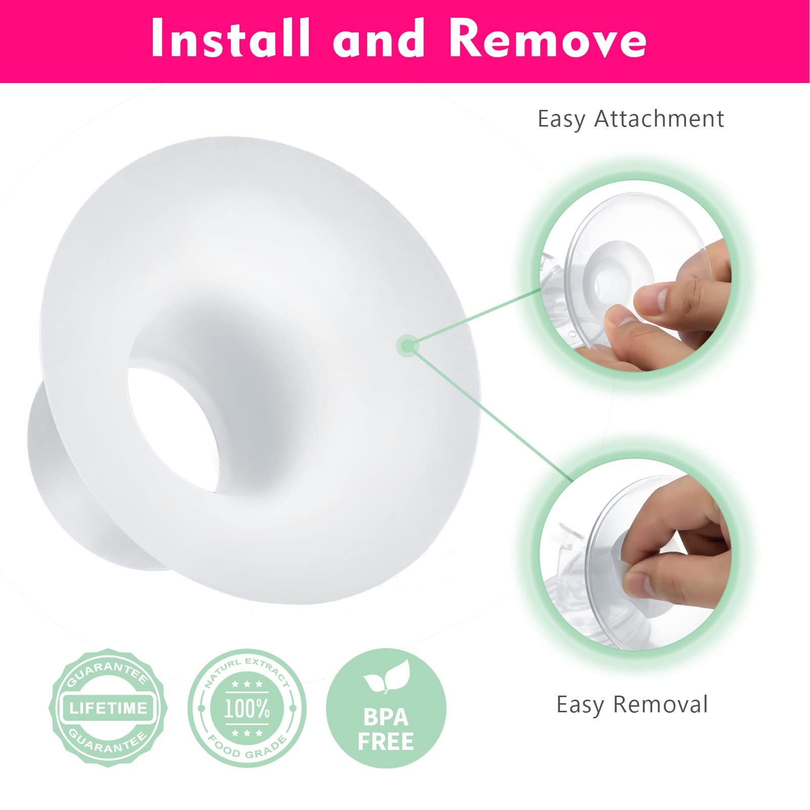 Durceler BPA-free silicone material highlights durability and comfort.