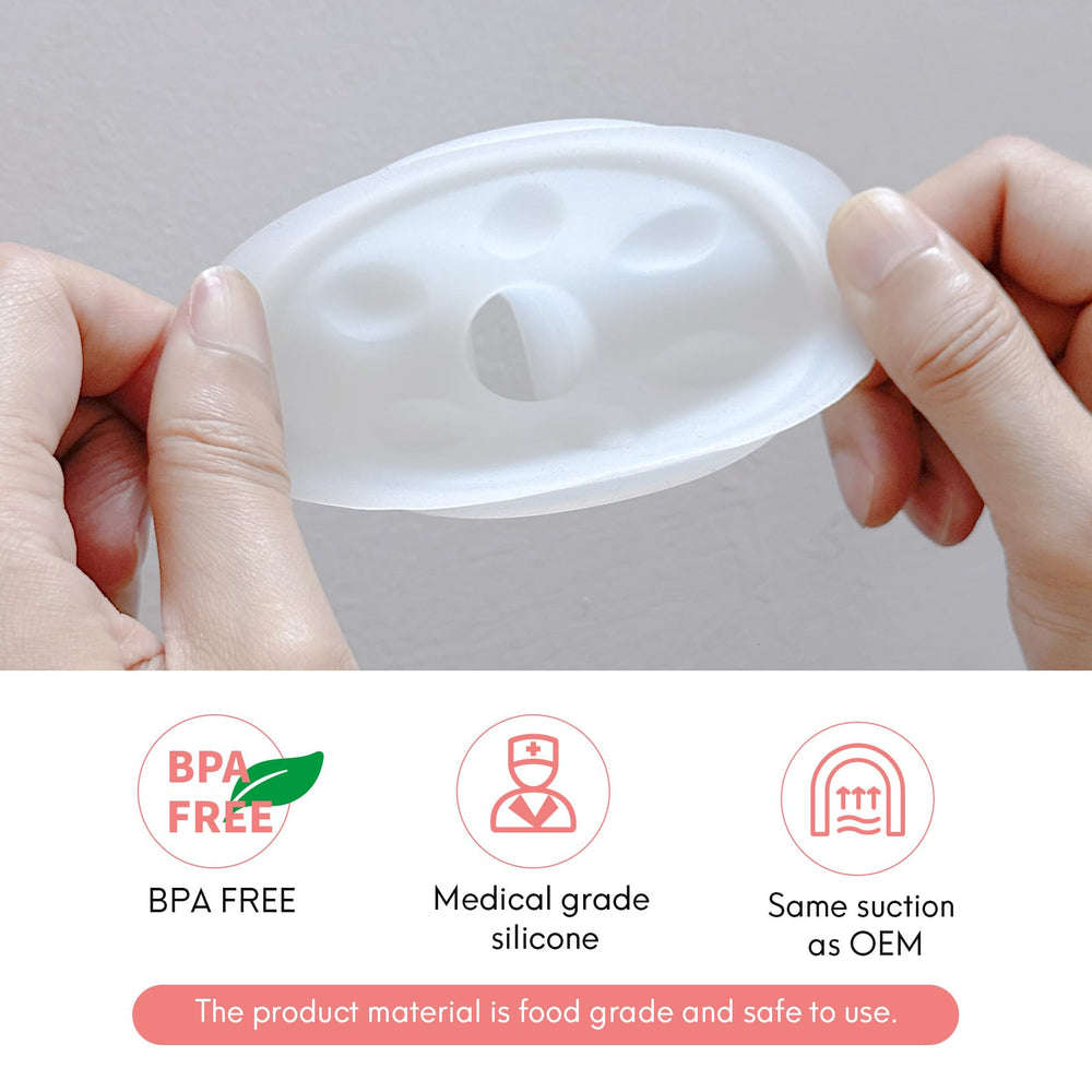 Durceler BPA-free silicone material ensures safe, seamless pump parts experience.