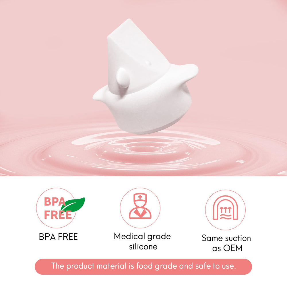 Durceler duckbill valve BPA-free silicone ensures safe, odorless pumping accessories.