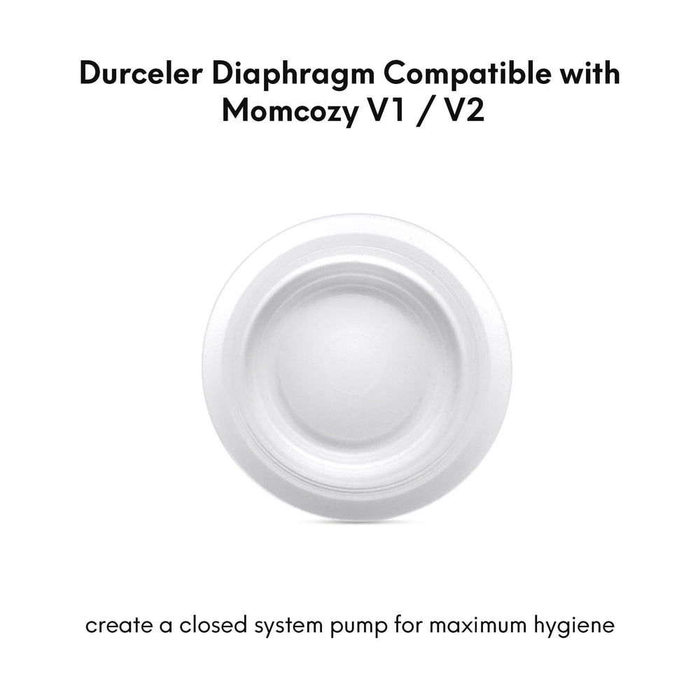 Durceler easy-cleaning diaphragm image shows sanitation-made simple between uses.