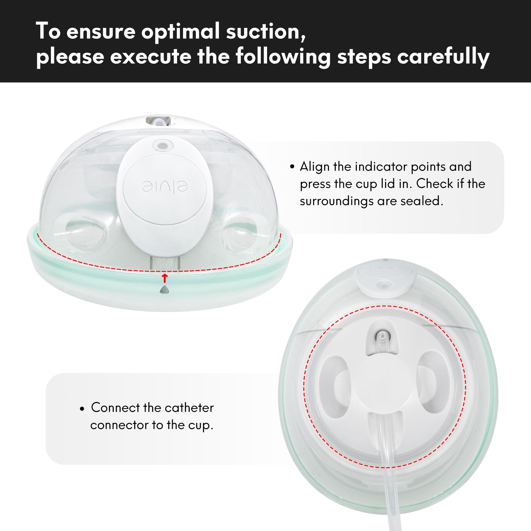 Durceler Elvie Stride compatibility note informs correct pump pairing and use.