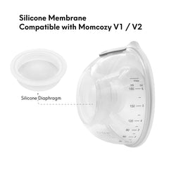 Durceler food-grade silicone diaphragm highlights safe odorless material for pumping.