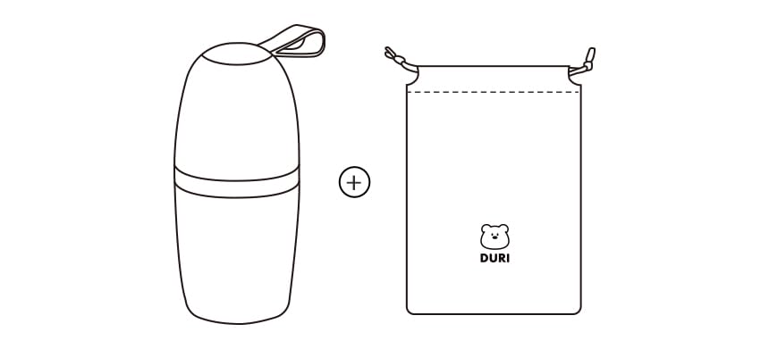 DURI portable baby potty cleaning and care for quick maintenance