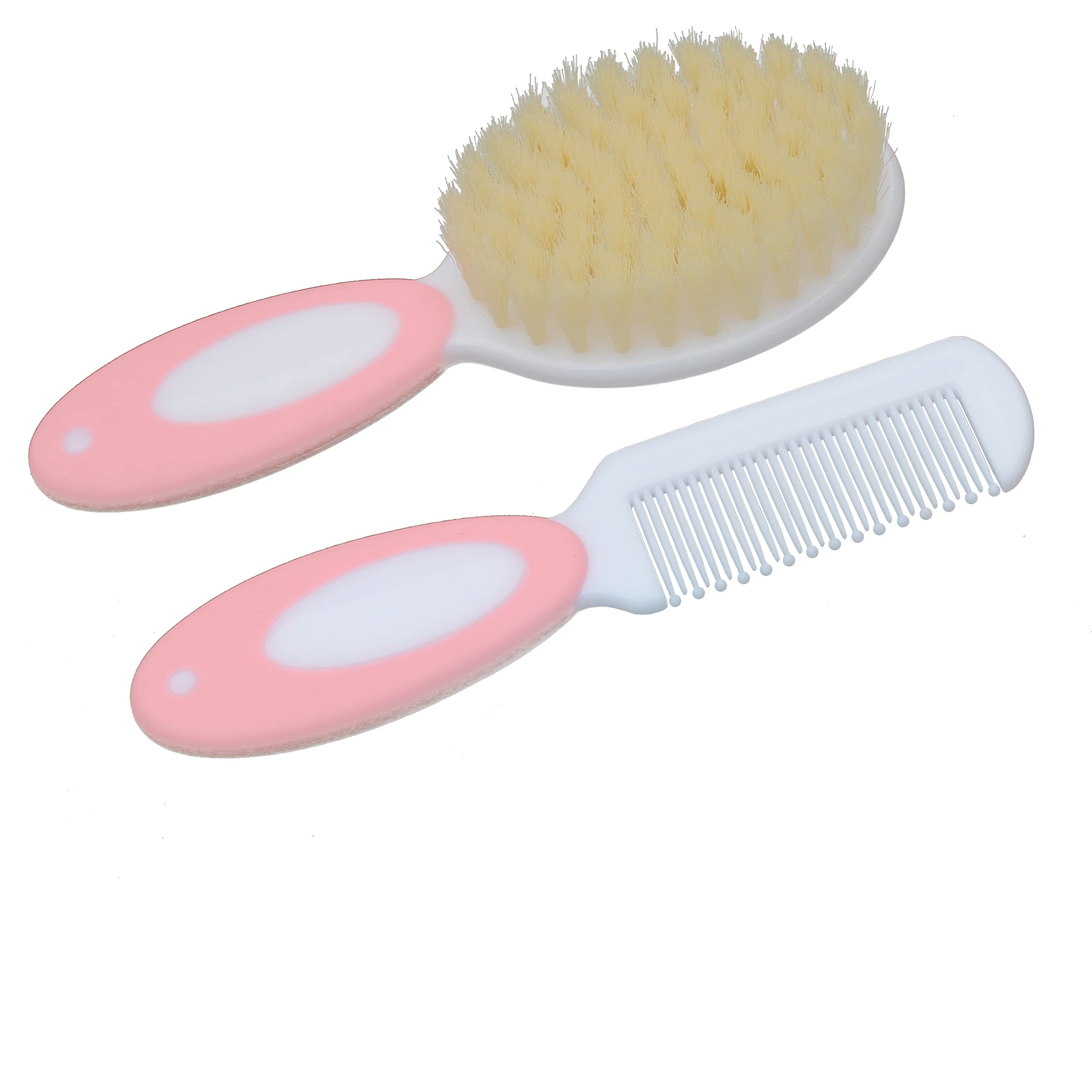 Duruan baby hair brush close-up with soft-goat bristles for gentle scalp care