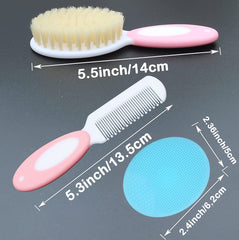 Duruan silicone cradle cap brush with soft bristles for gentle cradle cap removal.