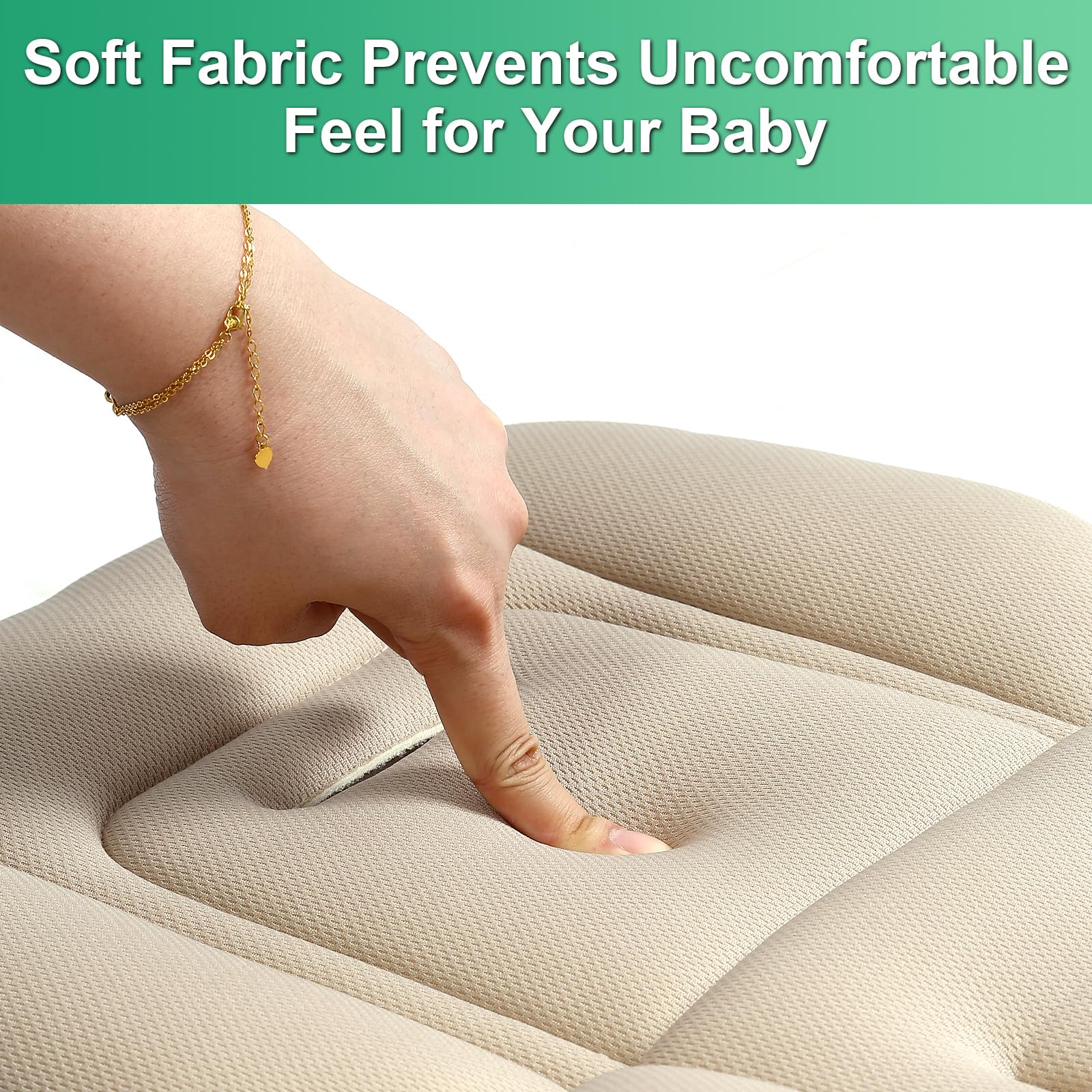 DUSHARKFUN liner is removable for easy swapping between strollers